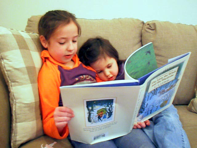 Sitting in a comfy spot and relaxing